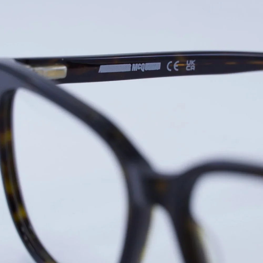 McQ by Alexander McQueen MQ0276O 002 Eyeglasses Havana 52mm Square Frame